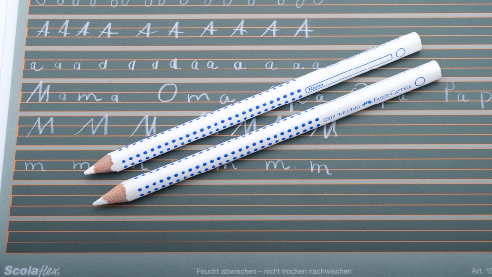 Tafelstift "Jumbo Grip Heft & Tafel" von Faber-Castell