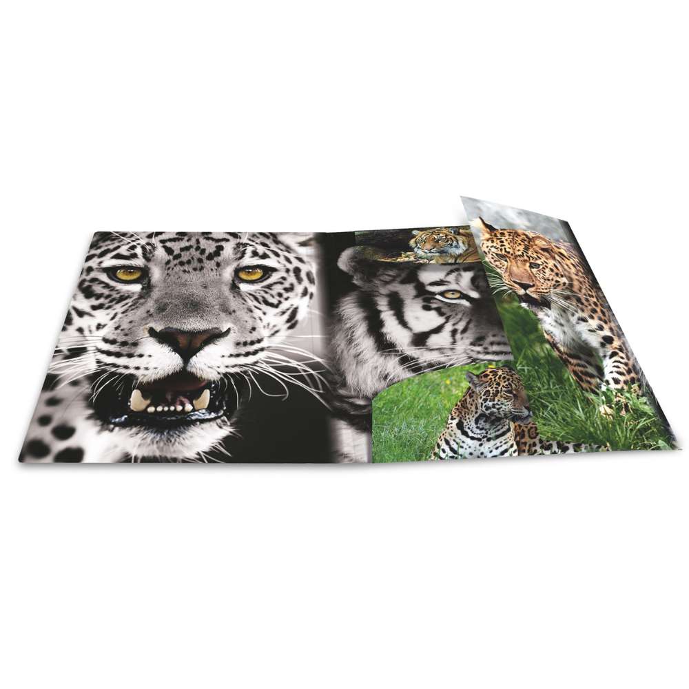 Zeichenmappe A4, Leopard (PP)