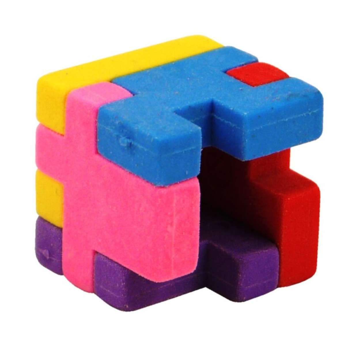 1x Radiergummi Puzzle Würfel