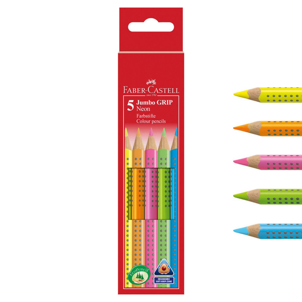 Textmarker Buntstift, Jumbo Grip Neon