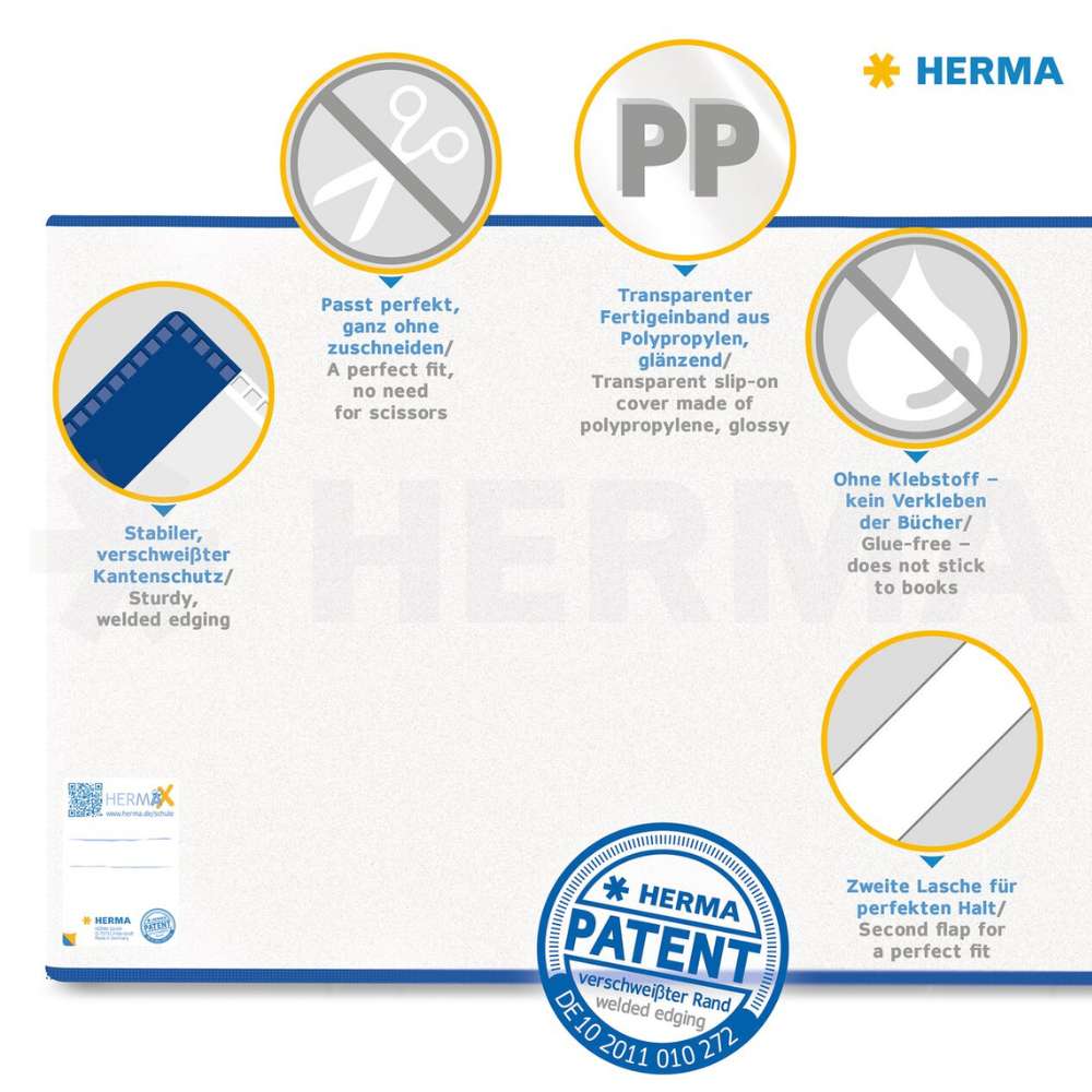 Buchschoner, verschiedene Größen, Herma