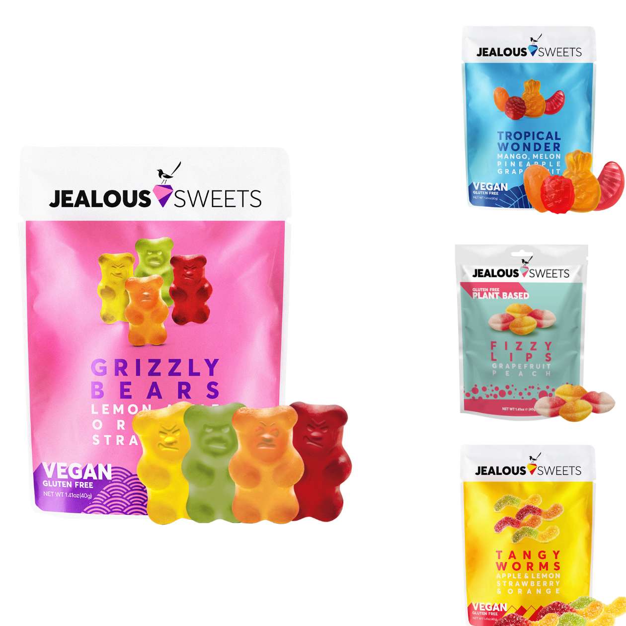 Jealous Sweets Gummibonbons, verschiedene vegane Sorten