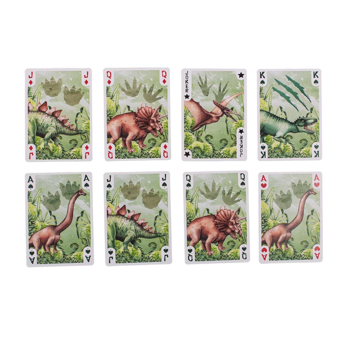 54 Dinosaurier Spielkarten
