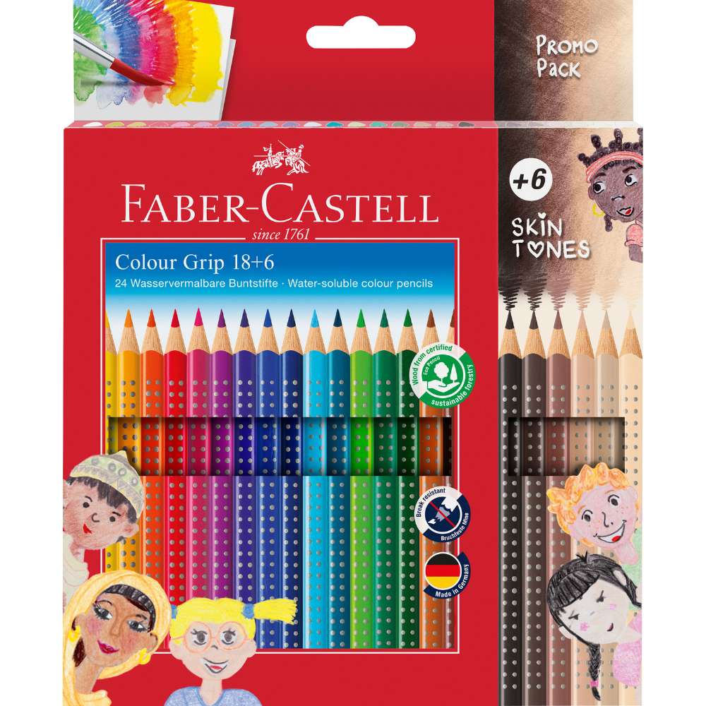 Faber-Castell Colour Grip Skin Tones 18+6