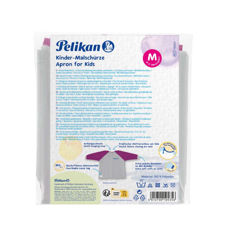 Malkittel Pelikan beere-lila