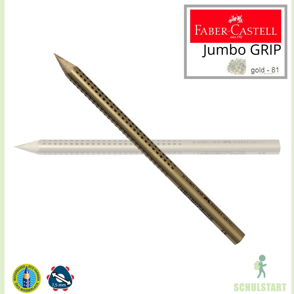 Buntstift gold, Faber-Castell Jumbo Grip