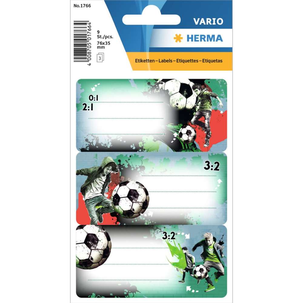 Schuletiketten Set, Herma, Street Soccer