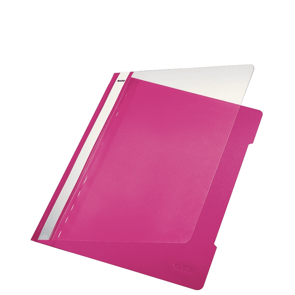 Plastik Schnellhefter pink, Leitz