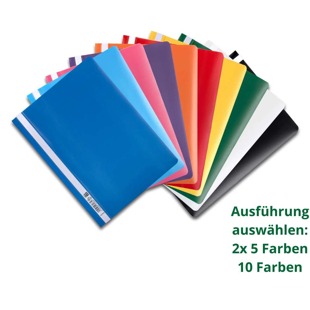 Günstige Schnellhefter-Sets, verschiedene Ausführungen
