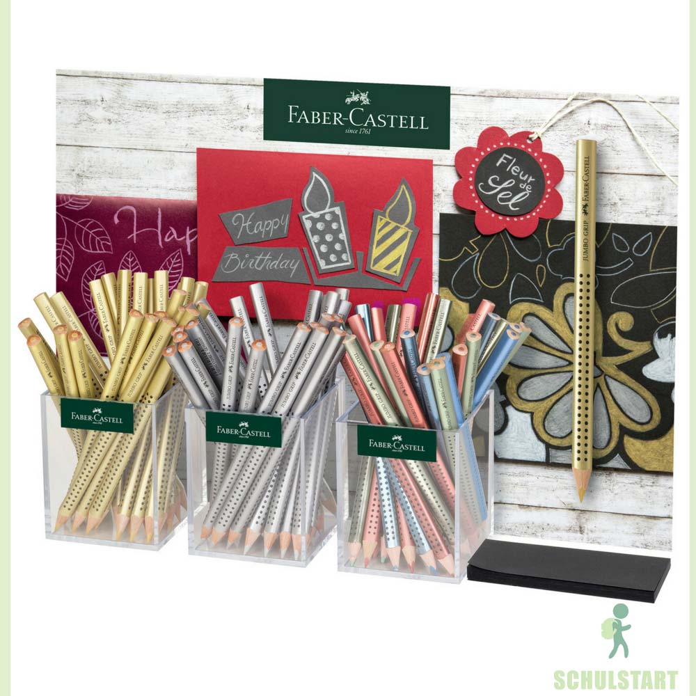 Buntstift gold, Faber-Castell Jumbo Grip