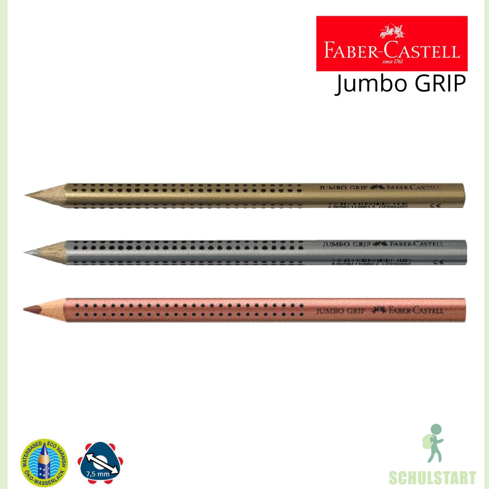 Buntstift gold, Faber-Castell Jumbo Grip