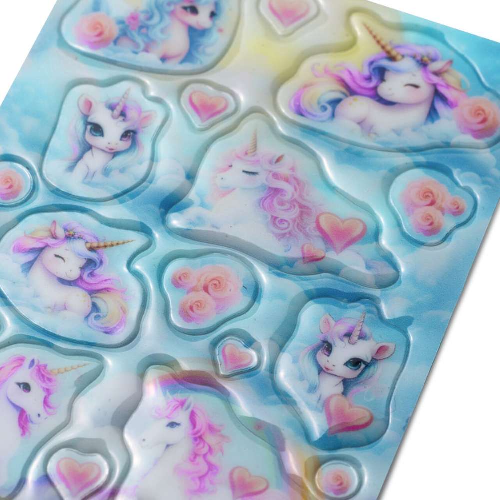 Sticker Happy Unicorn, Herma