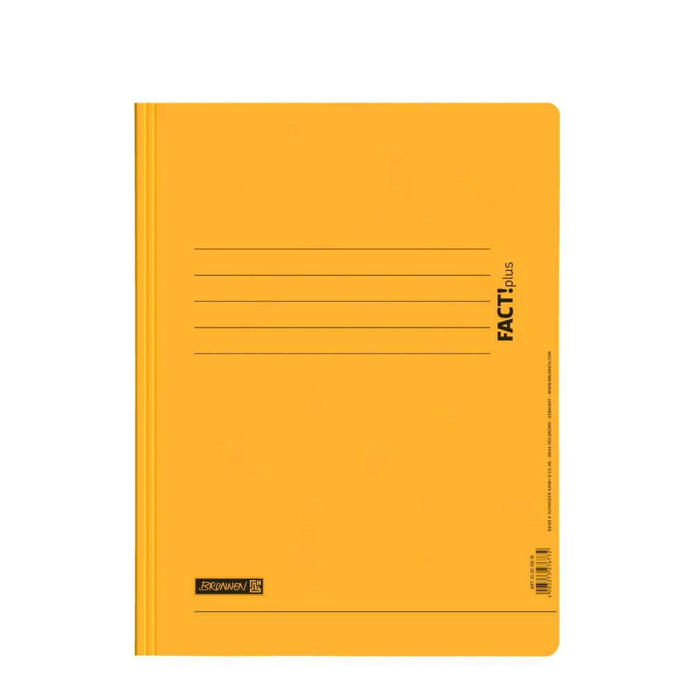 Pappschnellhefter Brunnen Fact!plus, gelb