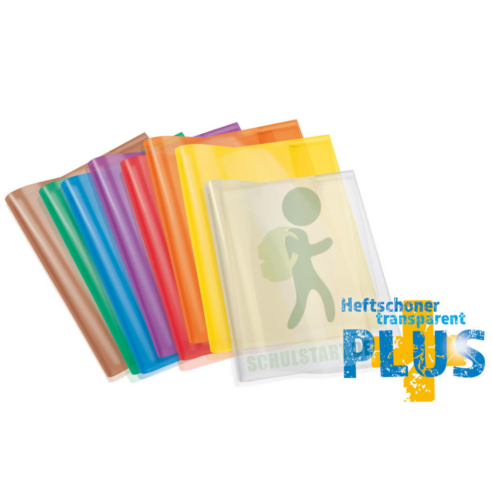 Arbeitsheft Umschlag A4 extrastark, farblos transparent, Herma