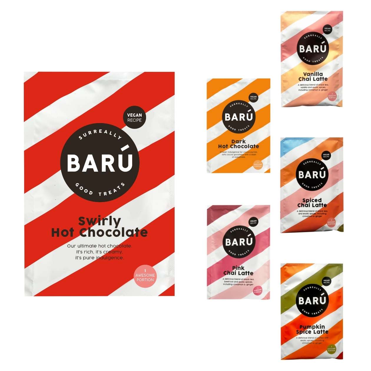 Baru Getränke Sachet, verschiedene Sorten