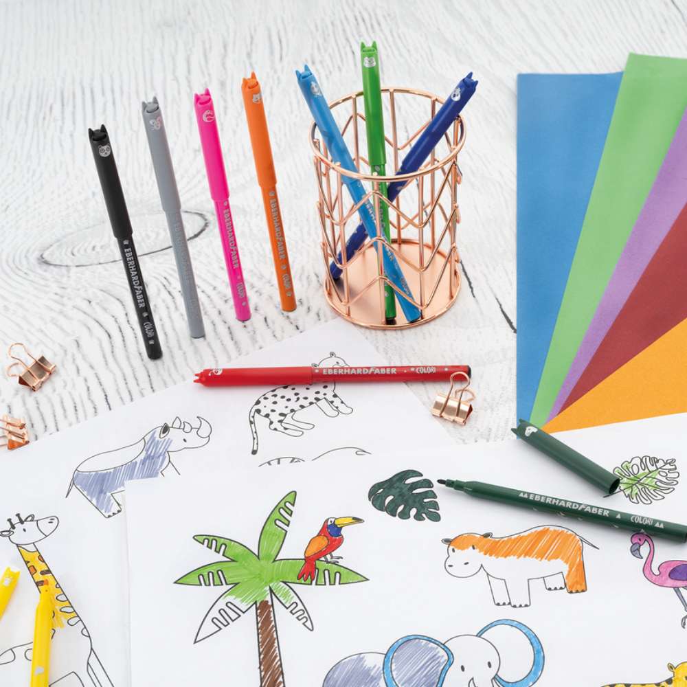 Eberhard Faber Filzstifte Animal, 12er-Pack