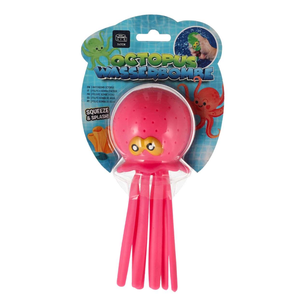 Wasserbombe Oktopus, sortiert