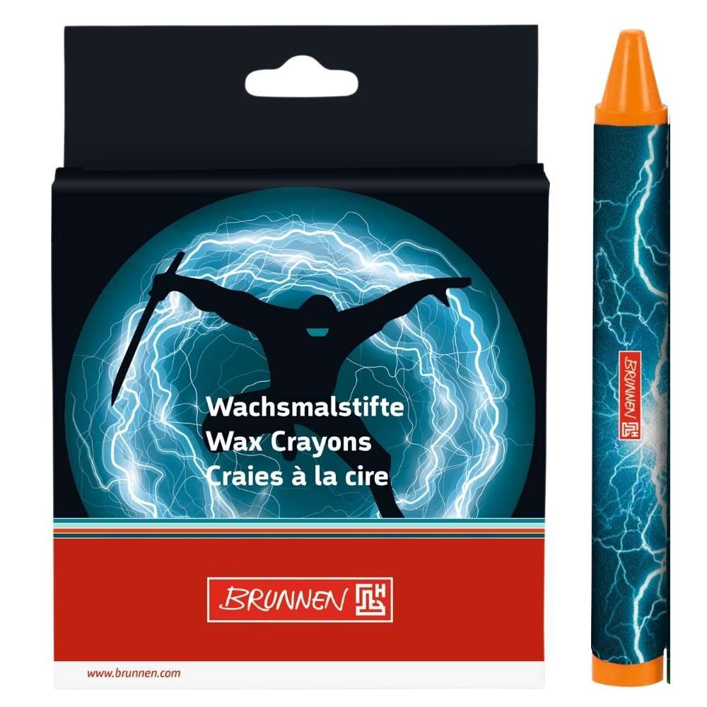 Brunnen Wachsmalstifte 8er, Ninja Power