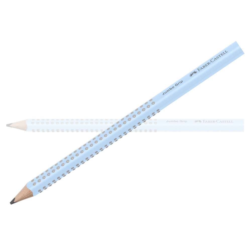 Jumbo Grip Set Faber-Castell, skyblue: Dicker Bleistift, Radierer, Spitzdose