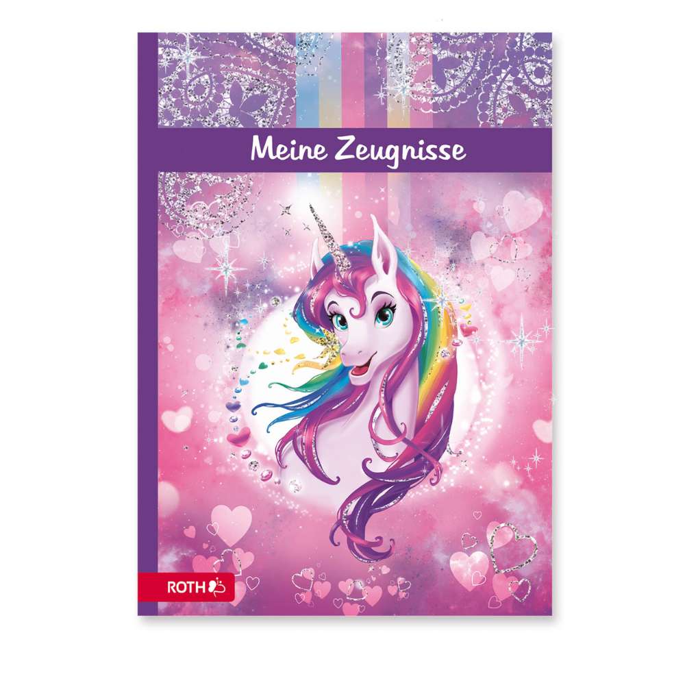 Zeugnismappe Grundschule: Einhornportrait