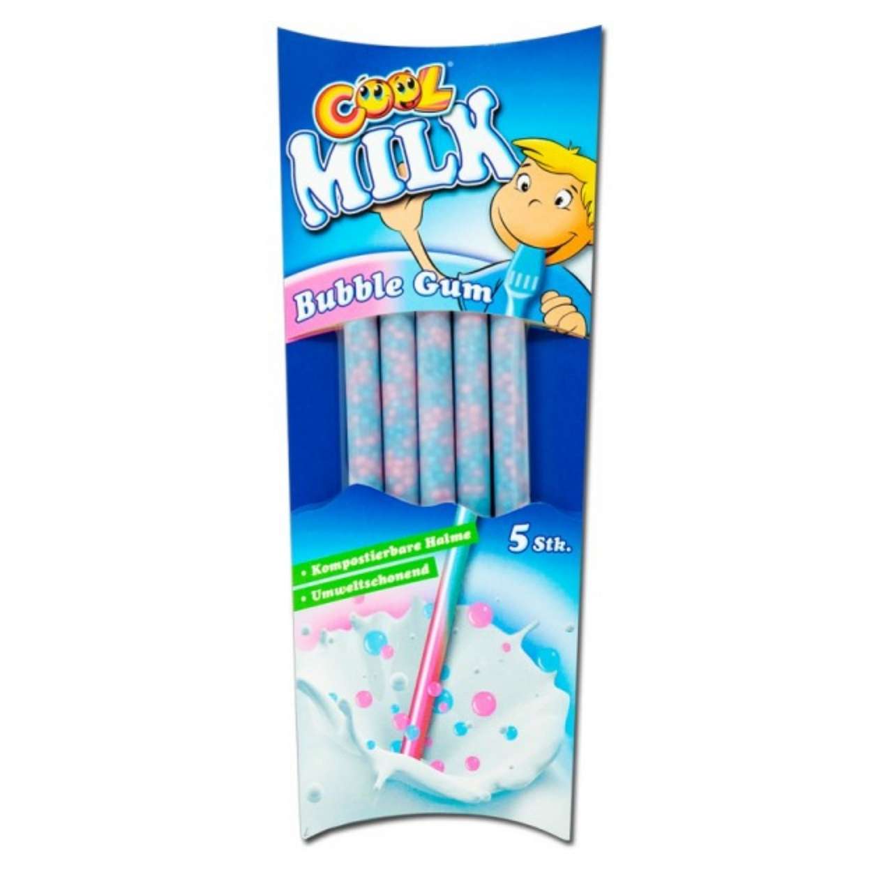Cool Milk Trinkhalme, Bubble Gum