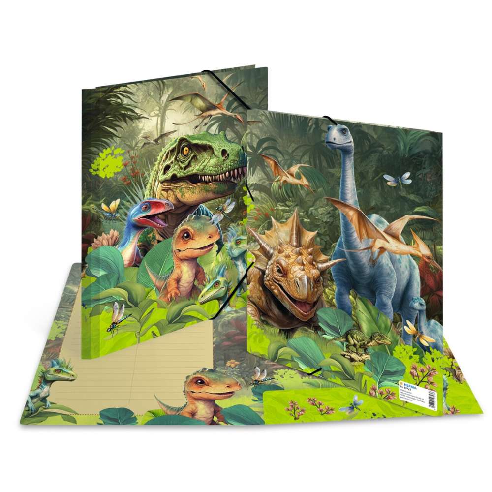 A4 Mappe Dino World, Herma