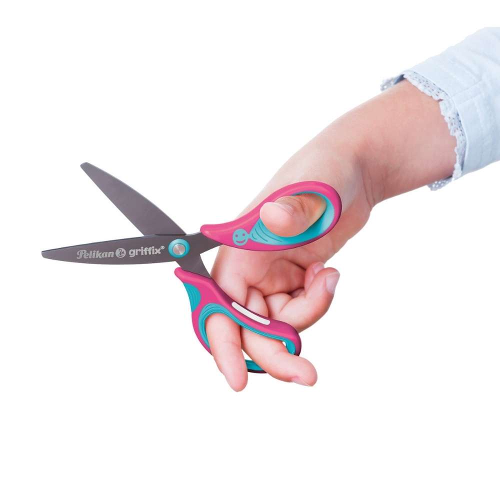 Kinderschere griffix rund, Lovely Pink