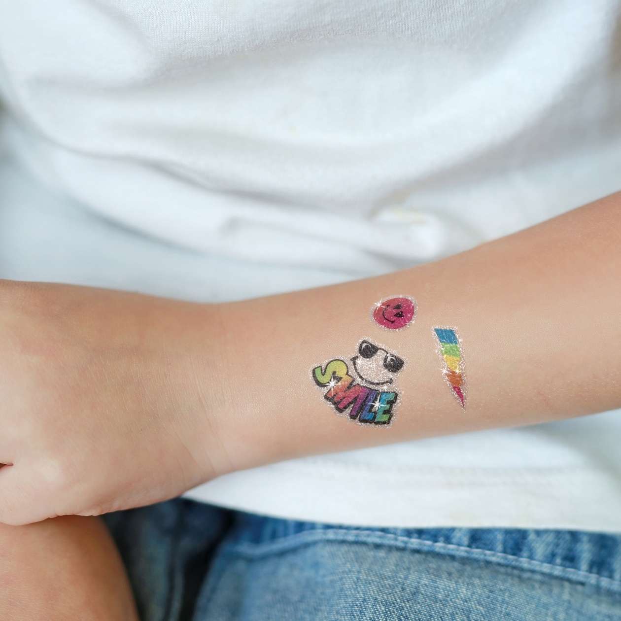 Glitzertattoos Smile+Glitter, 20 Stück