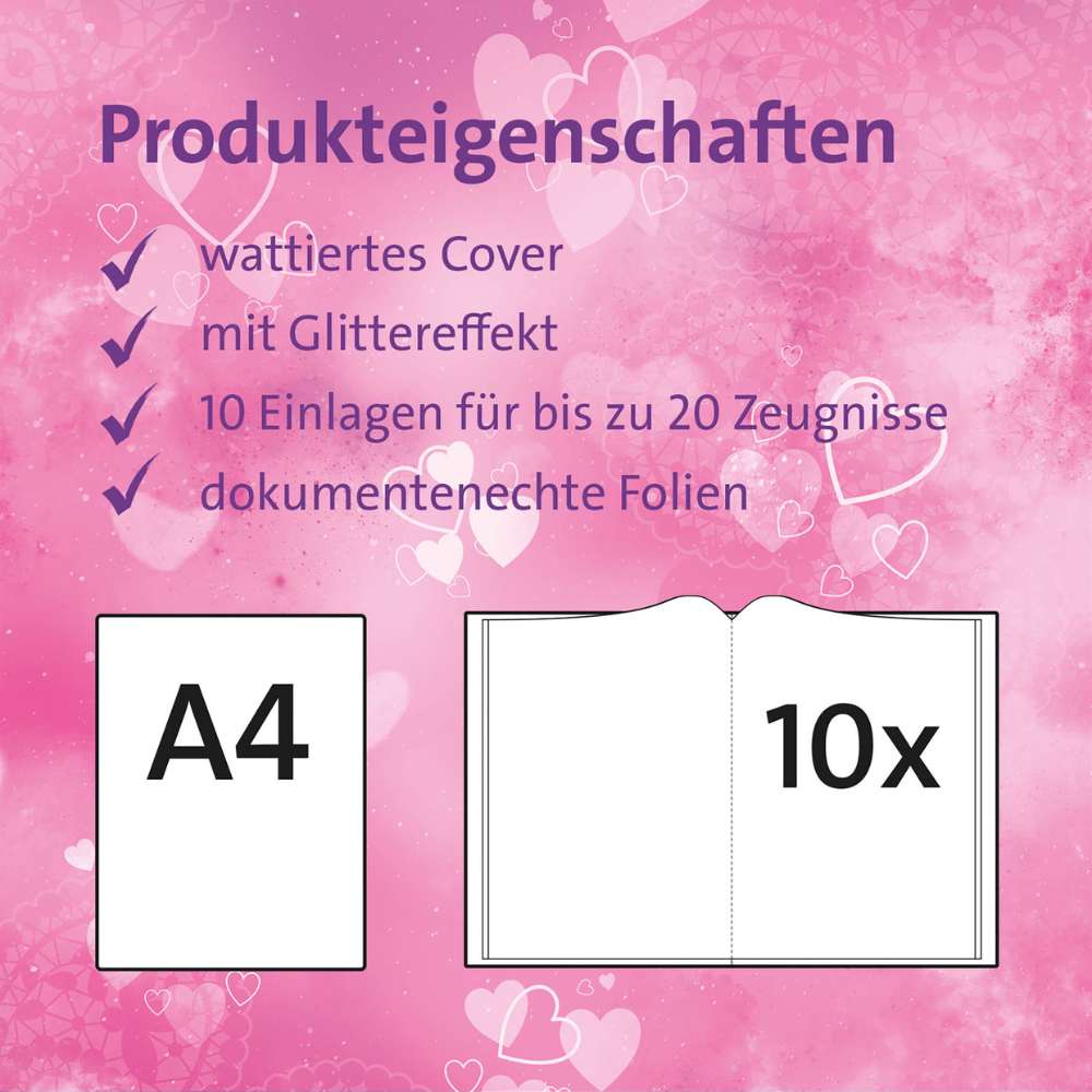 Zeugnismappe Grundschule: Einhornportrait