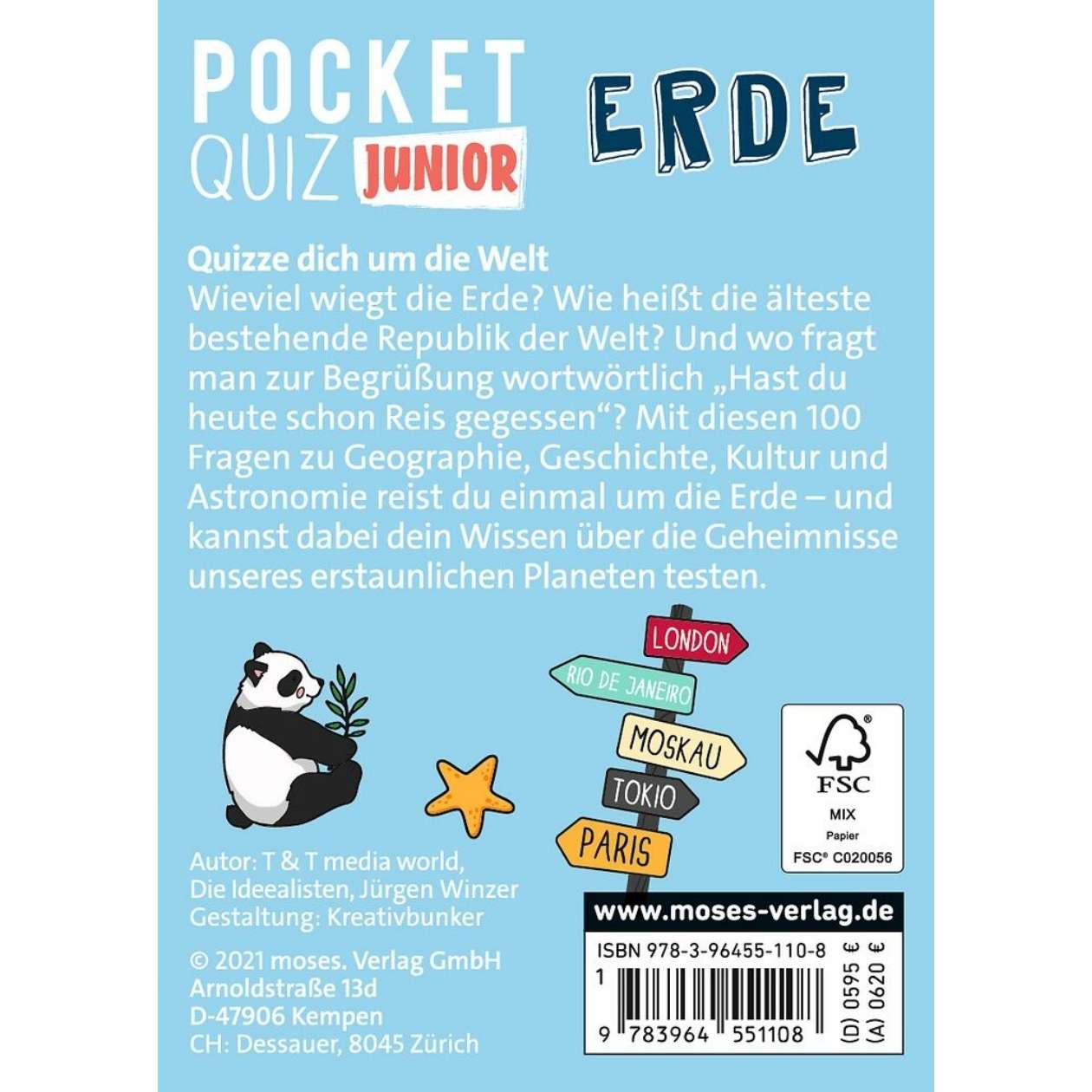 Pocket Quiz junior, verschiedene Themen