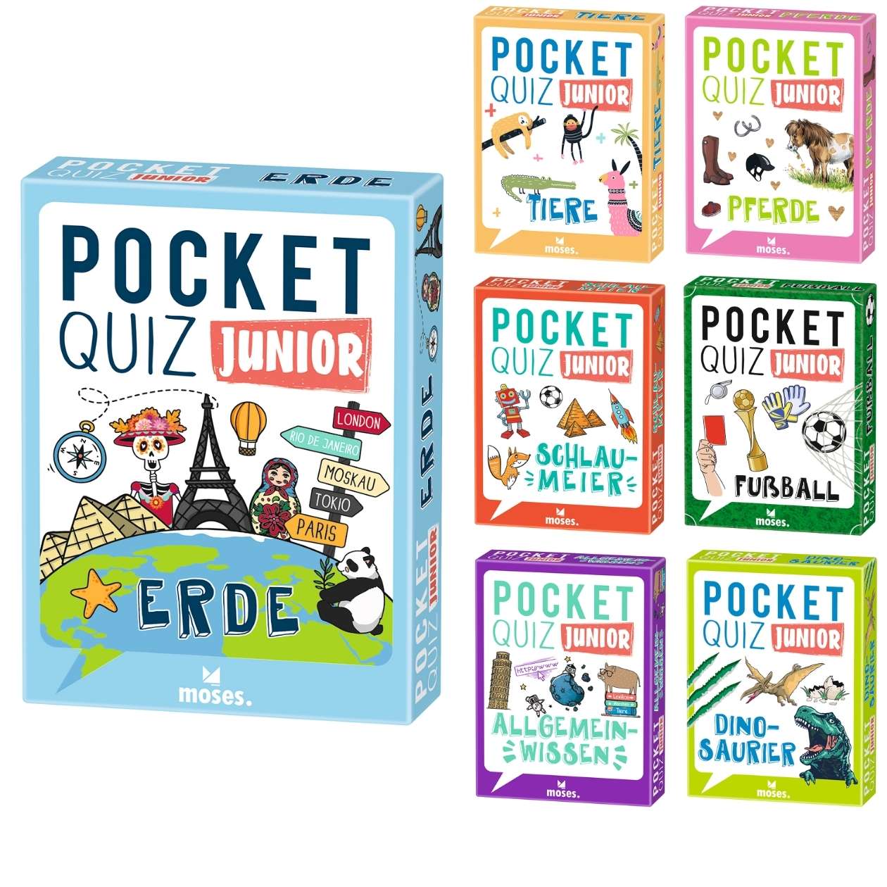 Pocket Quiz junior, verschiedene Themen
