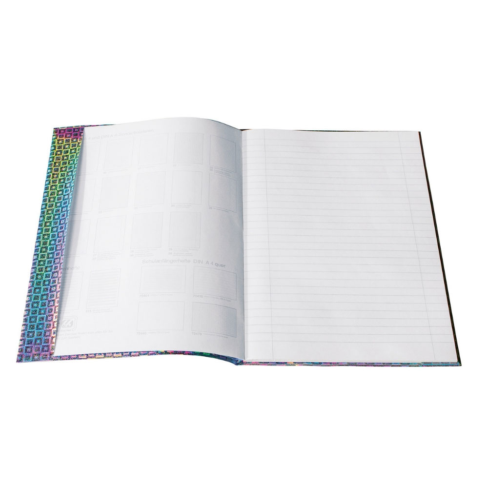 Glamour Heftschoner A4, silber