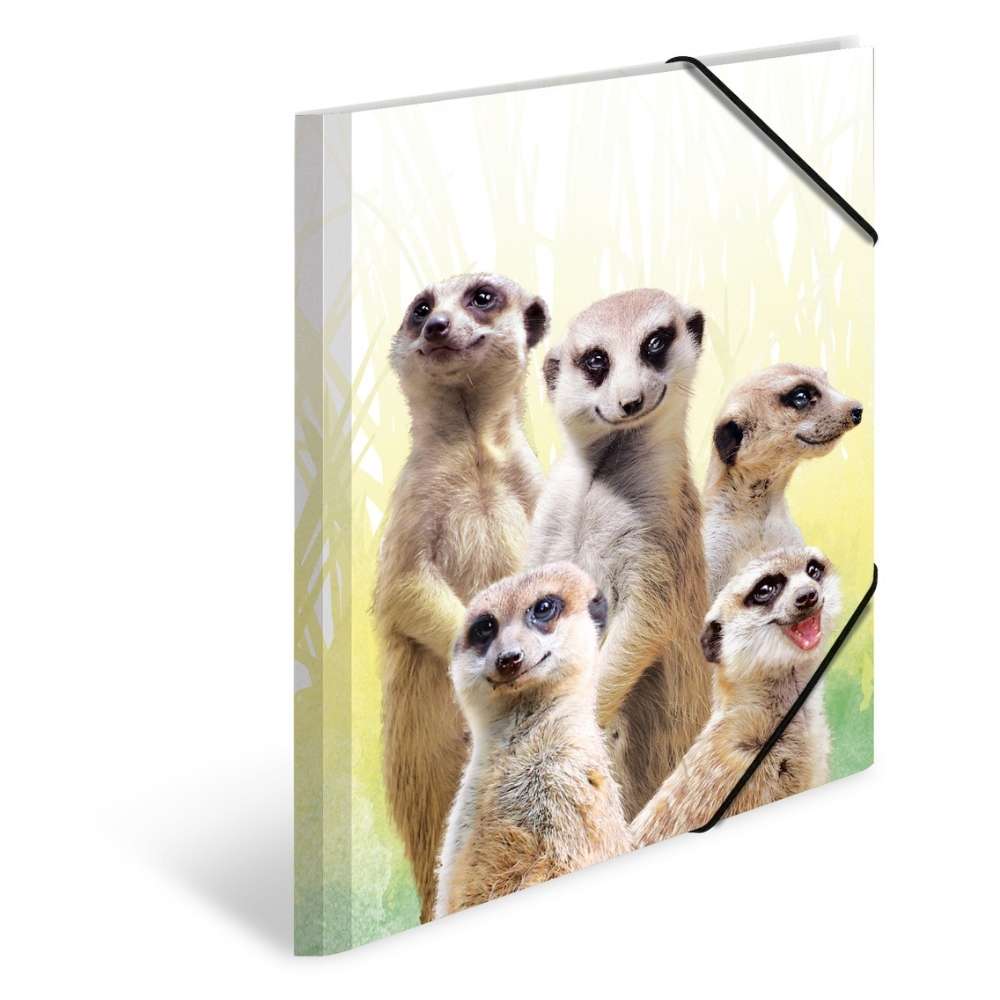 Herma Sammelmappe A3, exotische Tiere, Erdmännchen