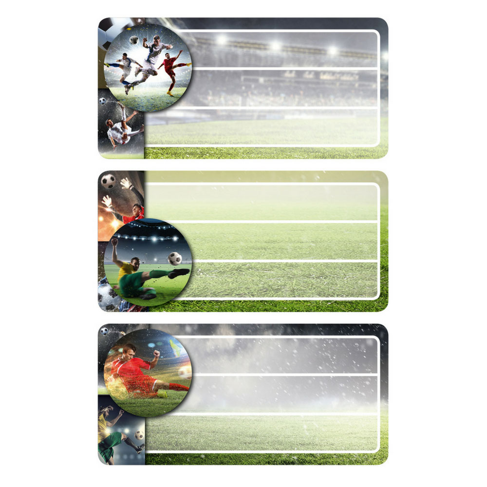 Schuletiketten Fußball, Herma