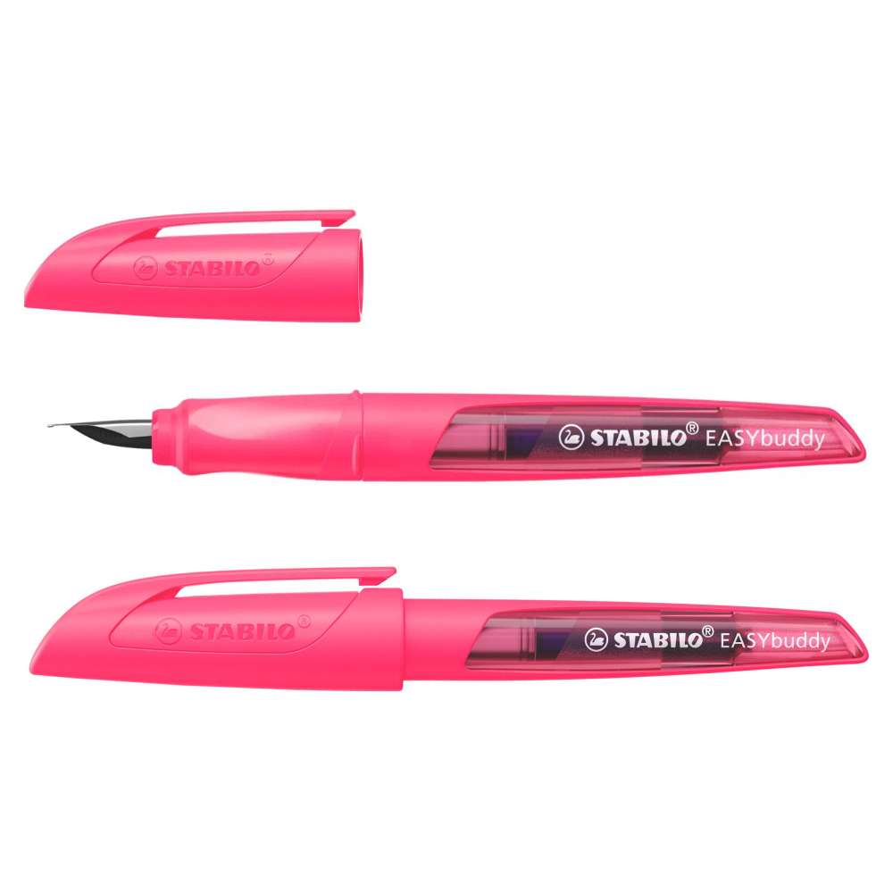 Stabilo EASYbuddy Linkshänder Schulfüller, Neonpink