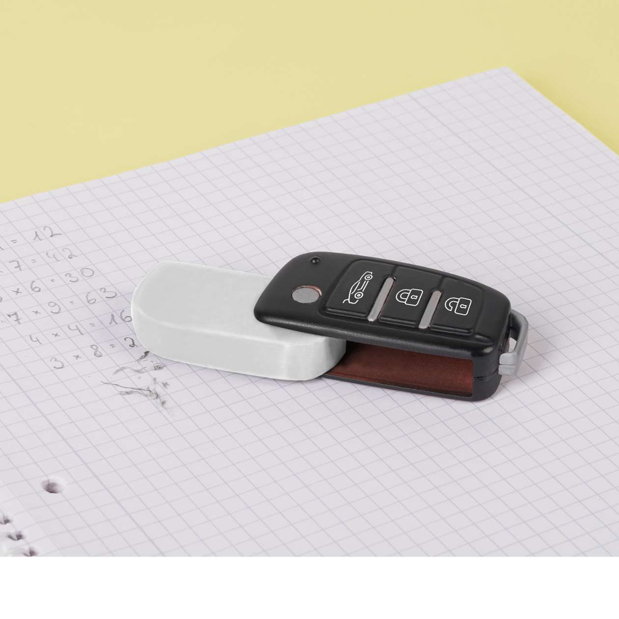 Radiergummi Car Key, schwarz