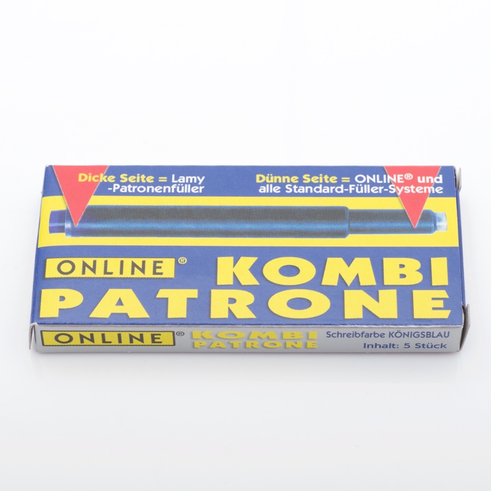 Kombipatrone für alle Füllersysteme, blau