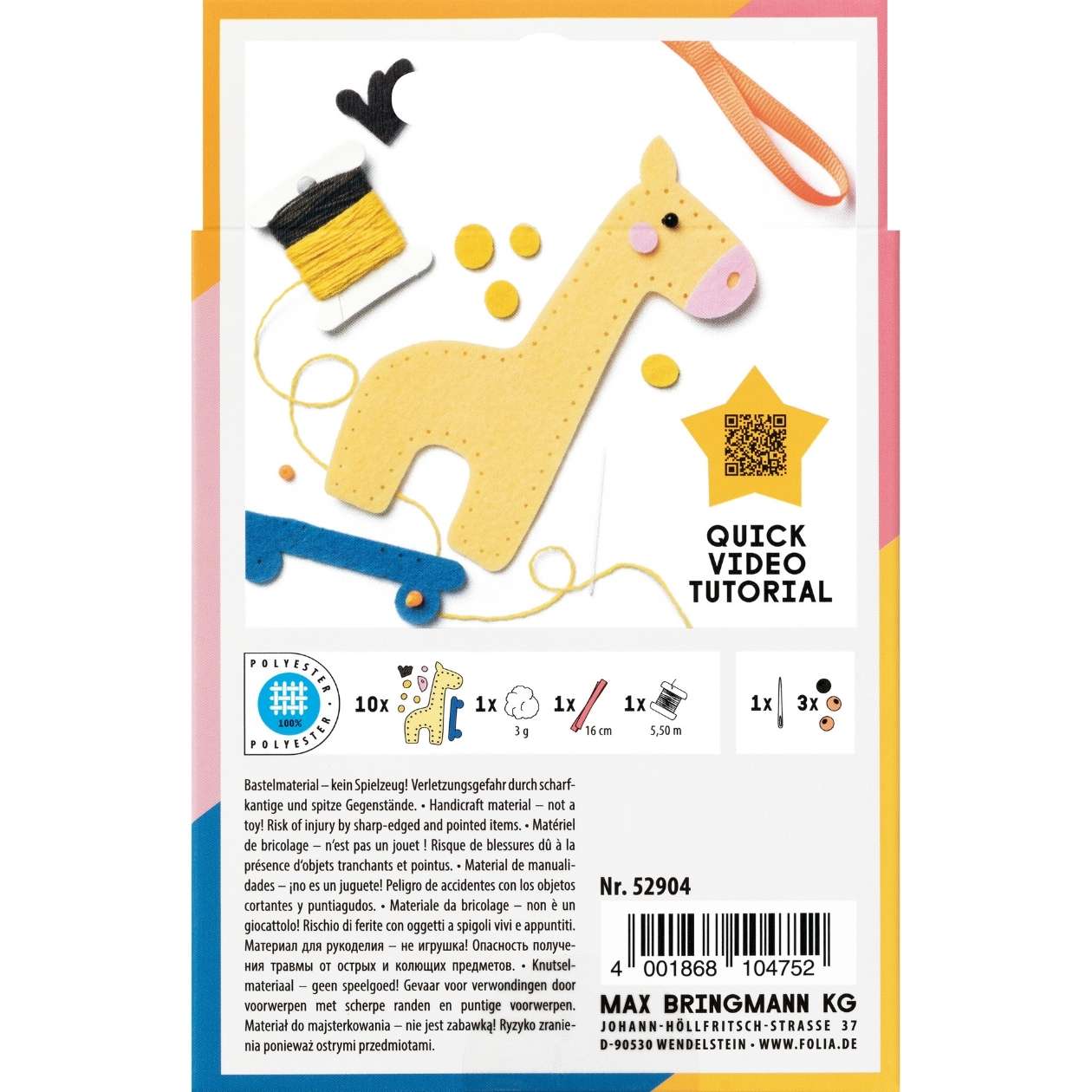 Mini Filzinies, Giraffe