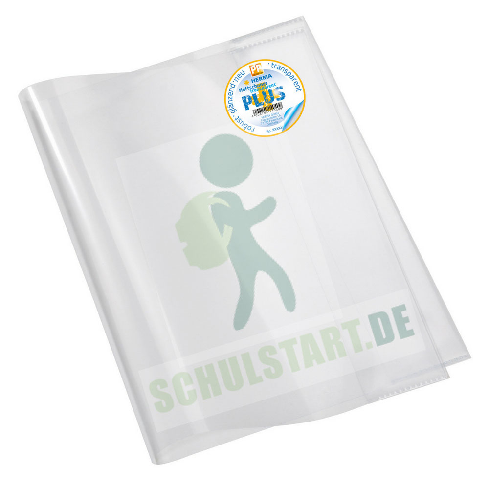 Arbeitsheft Umschlag A4 extrastark, farblos transparent, Herma