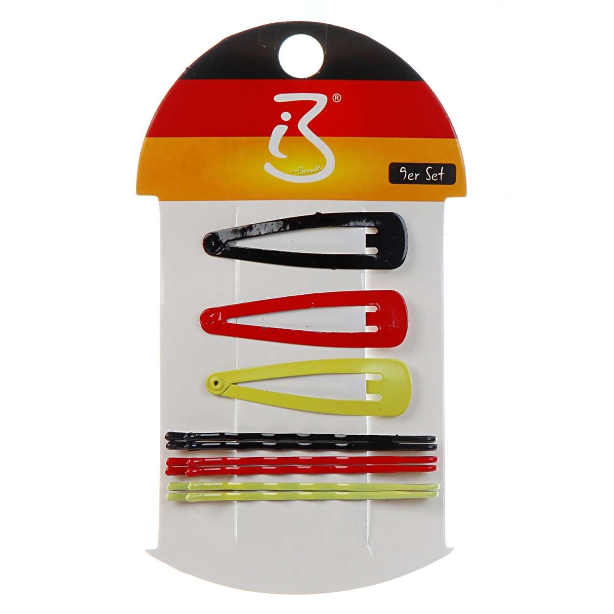 Haarspangen Deutschland, 9er Pack