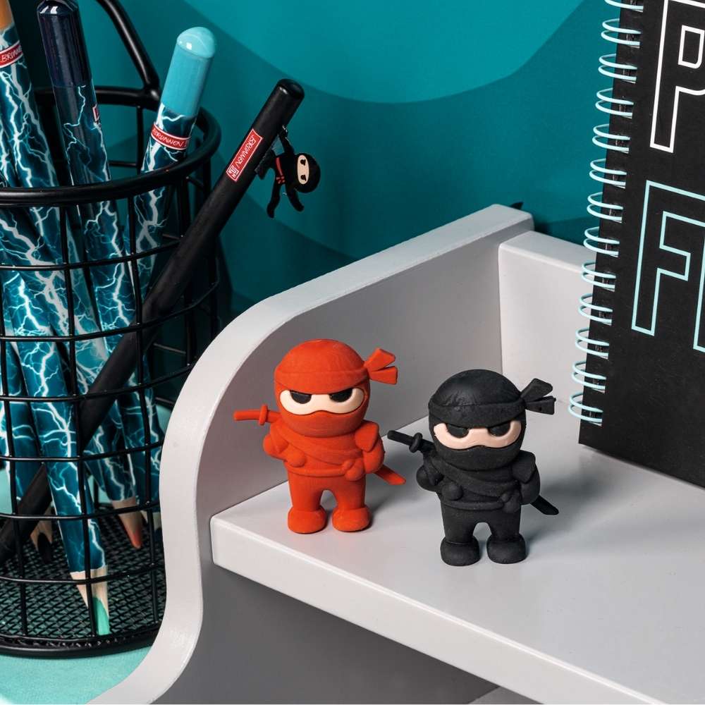 Brunnen Radiergummi Ninja Power, 2er Set