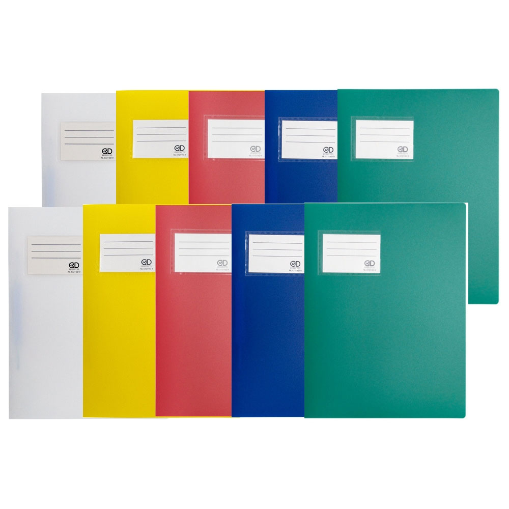 Fester Plastik Schnellhefter, 2 x 5 Farben