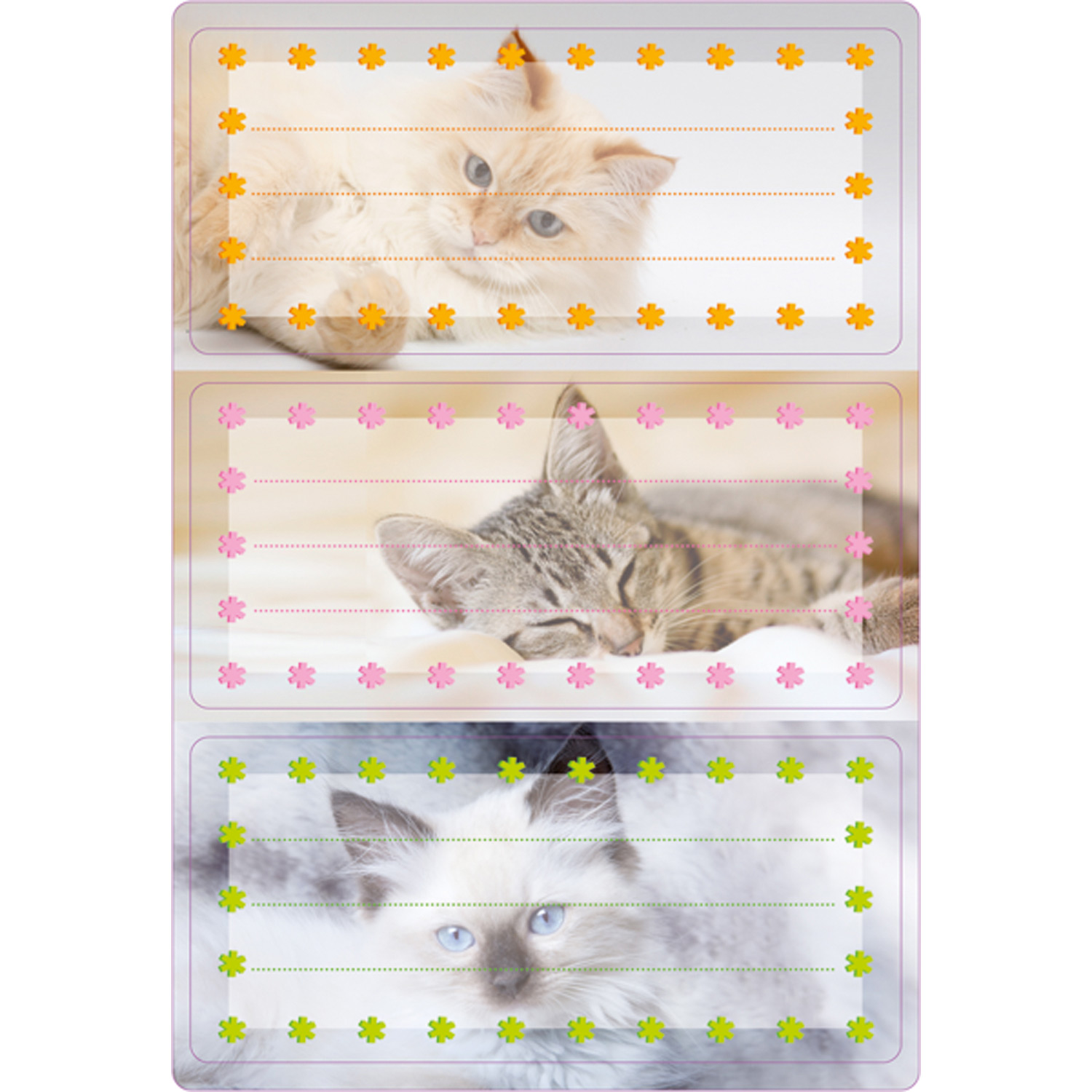 Schuletiketten Katzen, Herma