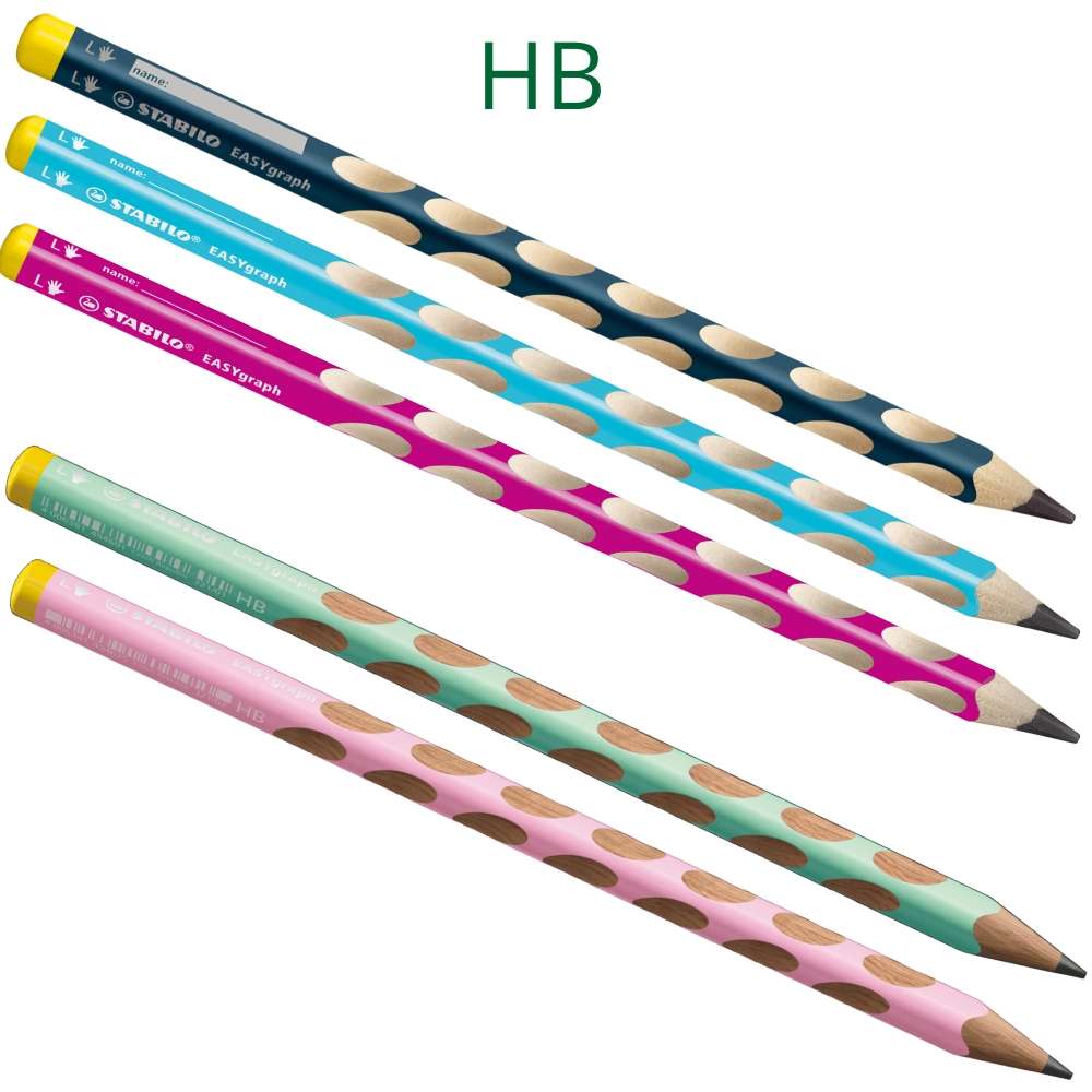 Linkshänder Bleistift Stabilo EASYgraph, Härte HB