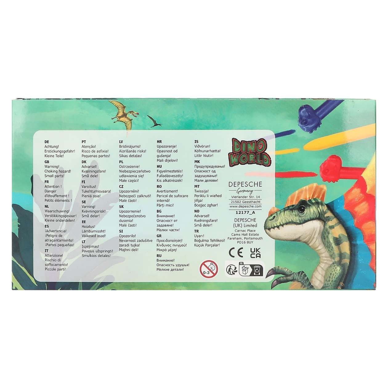Dino World Wachsmaler, 8 Farben