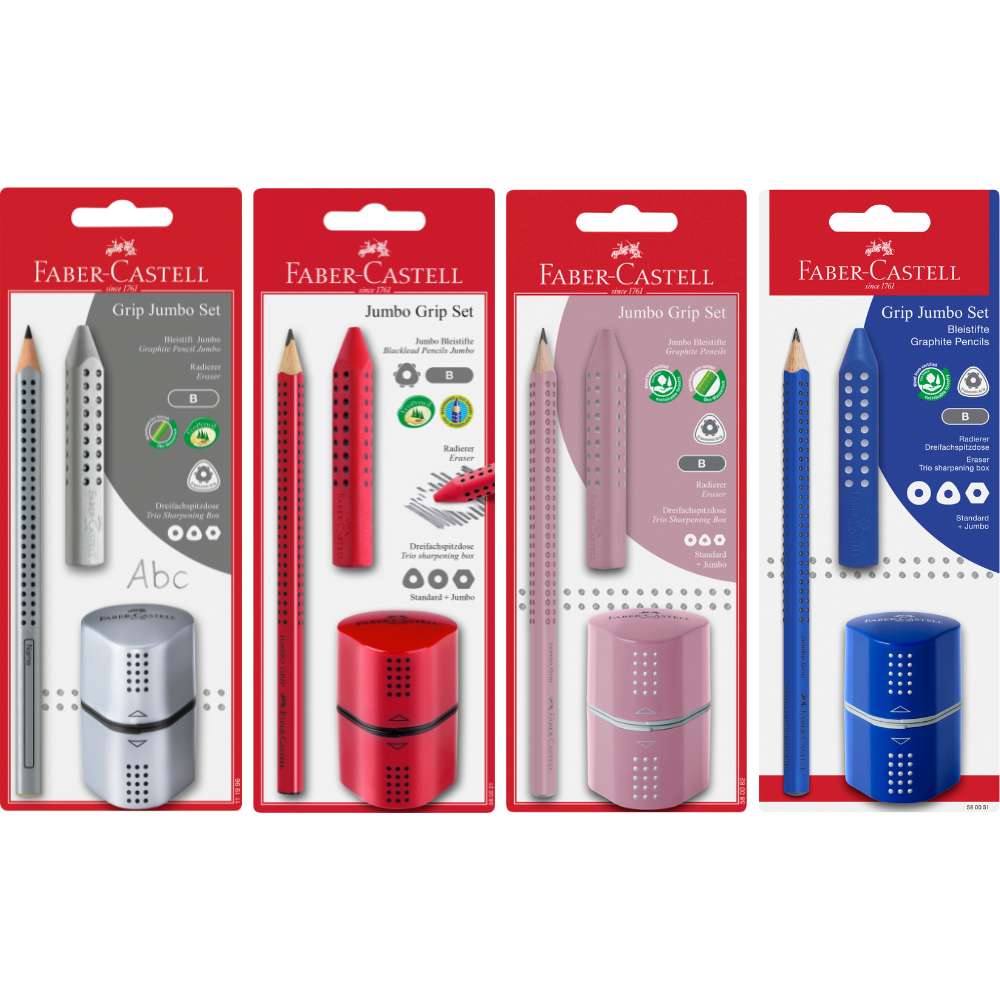 Jumbo Grip Set Faber-Castell, verschiedene Farben