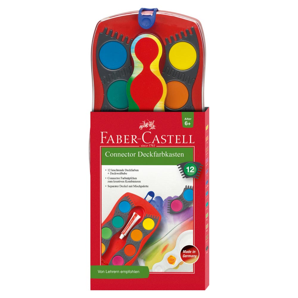 Faber-Castell Set XL, rot: Jumbo Grip Stifte, Farbkasten und mehr
