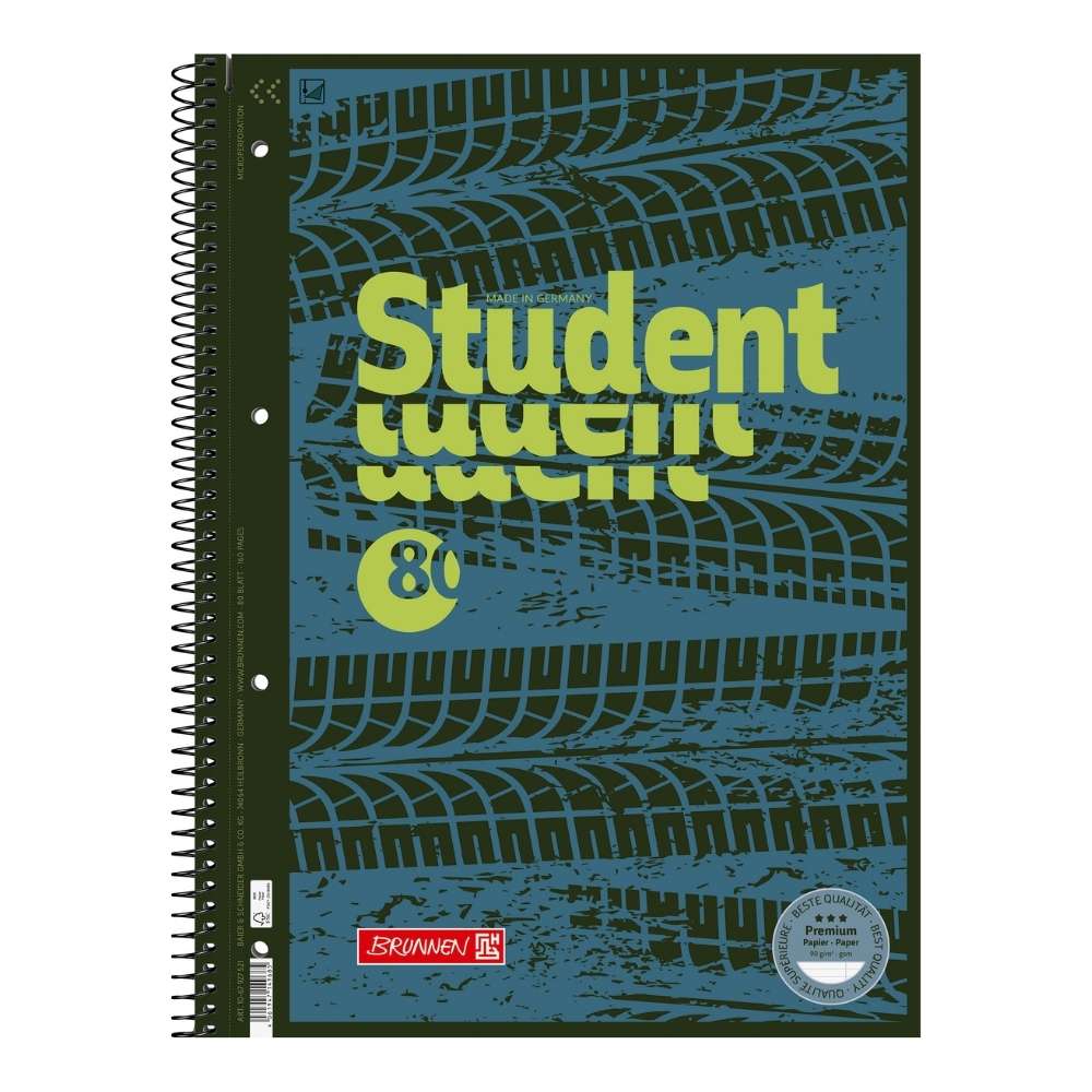 Collegeblock mit Motiv A4, Lineatur 27, Fast Wheels