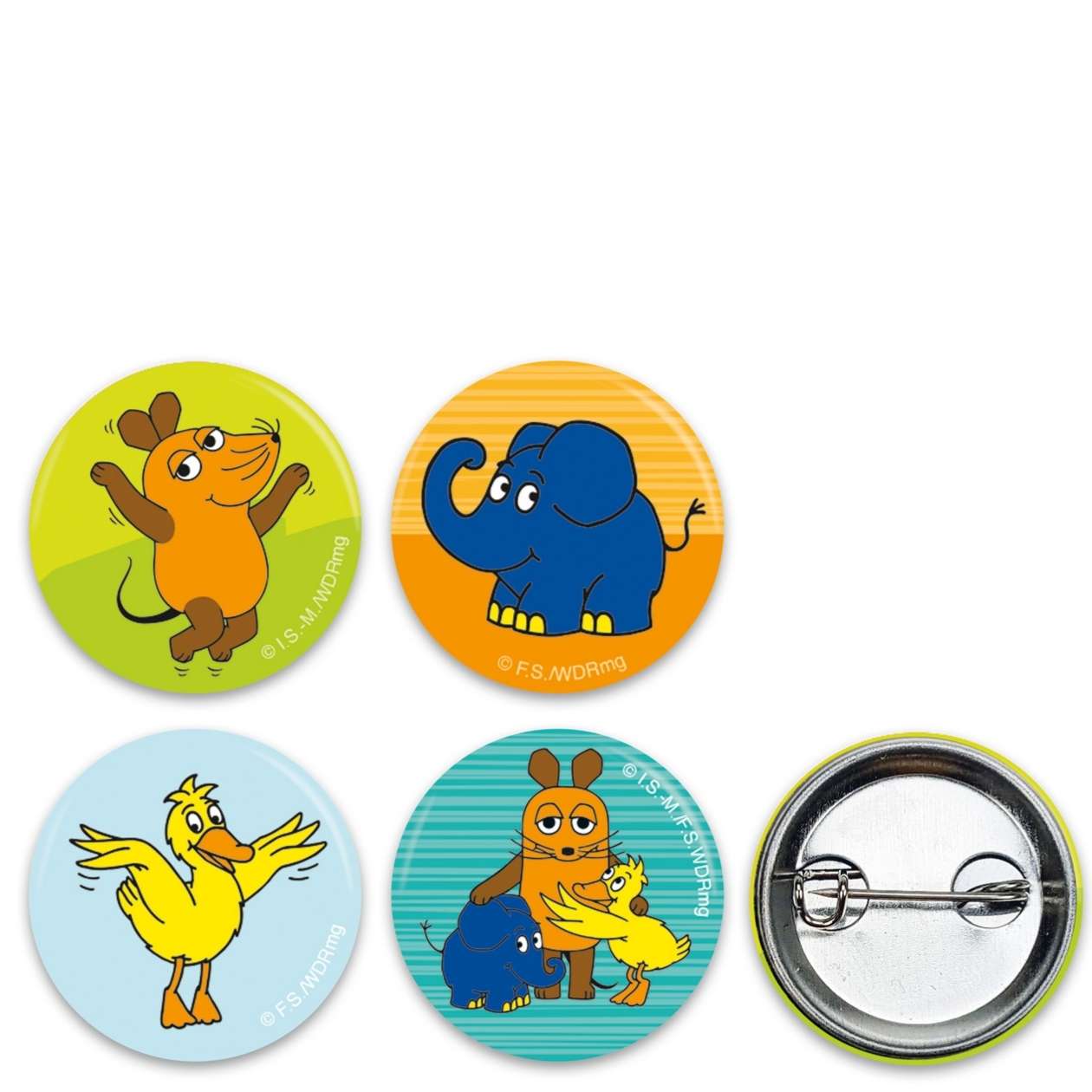 DIE MAUS 4er Set Mini-Buttons