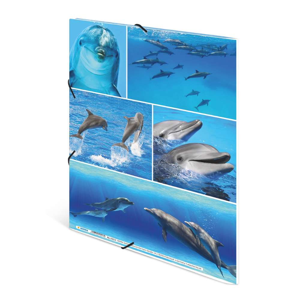 Kartonmappe A4, Delfine